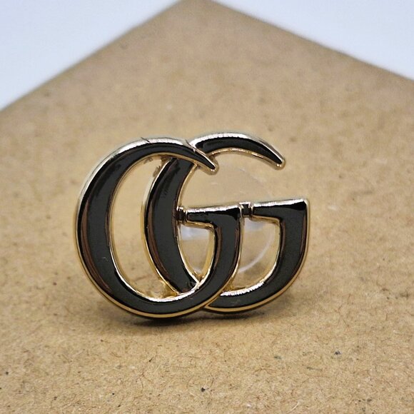 Small Vintage Gucci Interlocking G Tie Tack Pin Brooch - Picture 2 of 8